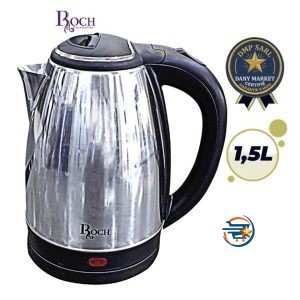 Bouilloire électrique Roch REK-820-D inox 1500W avec base rotative 360 degrés