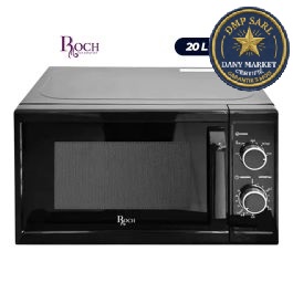 Micro-ondes ROCH RMW-20LX7M-B(B) argent 20L 700W avec panneau de commande et minuterie