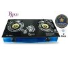 Plaque à gaz vitrée Roch RGCTT506 2 feux noir design compact cuisine moderne