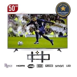 Smart TV ROCH / 50 pouces RH-LE50DSA-B / Grand écran connecté idéal pour salon à Douala