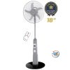 Ventilateur rechargeable Roch RSF918R blanc avec télécommande et batterie intégrée AC/DC